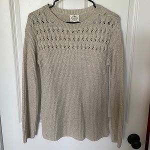 Shimmery Tan Sweater